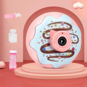 Machine &Agrave; Bulles Donuts Design Jouet &Eacute;lectrique Pour Enfants Effet De Musique L&eacute;g&egrave;re Automatique Pour Outdoor_Green - Neuf