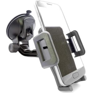 Support T&eacute;l&eacute;phone Voiture Pare-Brise Portable Smartphone Universel p.e. compatible avec Samsung S24 S23 S22 S21 S20 A55 A54 A53 A25 pour iPhone 15 14 13 12 11 XR FE Plus Ultra Max Mini Lite Pro - Neuf