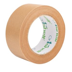 ChenQuanSarl-Ruban D'Emballage Biodégradable En Carton Kraft, 48 Mm X 50 M, Solide Et Durable, Idéal Pour Sceller Les Colis Et Les Cartons (1) - Neuf