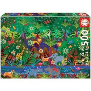 KASFL-Jungla|Entrez Dans La Jungle Avec Ce Puzzle De 500 Pièces|Mesure Approximative: 48X34 Cm.À Partir De 11 Ans (19245) - Neuf
