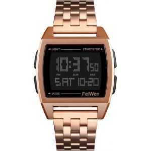 Montres Bracelet De Homme Led Digital Temps Double 12h/24h Chronom&egrave;tre Alarme Outdoor Militaires Digital Sport Plastique Montre Et Acier Inoxydable Ruban - Neuf