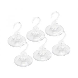 Crochets &agrave; Ventouse Transparents Sans Per&ccedil;age Kit pour Murs et Fen&ecirc;tres Cuisine et Salle de Bain Fixation Puissante Amovible - Neuf