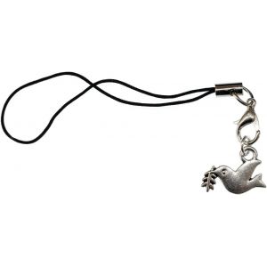Ershi-Pigeon De La Paix Pendentif Plat Pour Téléphone Portable Oiseau Paix Peace Bijou Fantaisie Fait Main I Pendentif Pour Téléph[4 - Neuf