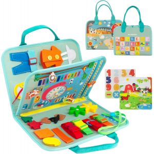 Quiet Book Montessori Jouet bébé Busy Board Activity Book pour enfants 1,2,3 ans maternelle - Neuf