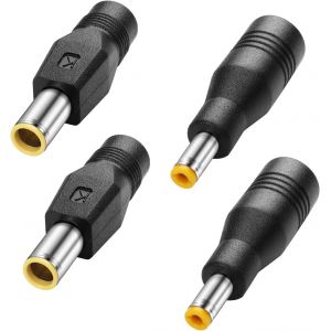 Lot De 4 Adaptateurs D'Alimentation Cc Mâle 8 Mm Vers Dc 5,5 Mm X 2,1 Mm Femelle Et 2 Connecteurs Dc 5,5 Mm X 2,1 Mm Mâle Vers Dc 8 Mm Femelle[Z1330] - Neuf