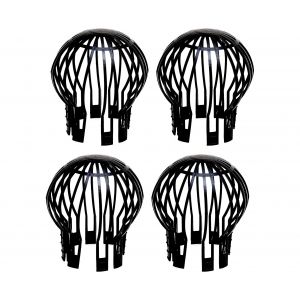 Lot de 4 prot&egrave;ge-goutti&egrave;res souples en plastique pour la protection contre les feuilles et les d&eacute;bris - Neuf