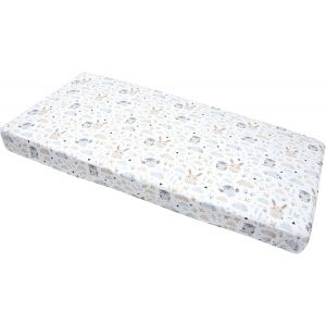 Kalanka-Drap Housse 60x120 Lit Bebe Matelas Enfant Bébé - 100% Coton Fitted Draps Lit Pour Baby Bed Cover Sheets Matela Literie Mattress Couette (Glade) - Neuf