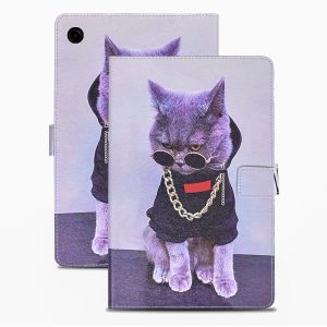 Coque Samsung Galaxy Tab A9+ 11 Pouces Housse En Cuir Pu Portefeuille Etui De Protection Pour Samsung Galaxy Tab A9+ 11 Pouces Sm-X210/Sm-X215/Sm-X216 Cool Chat - Neuf