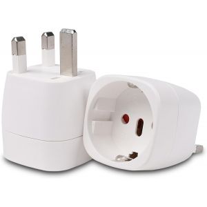 KALANKA-Adaptateur Prise Arabie Saoudite x2 &iquest; Adaptateur Prise Anglaise Type G, Adaptateur France vers UK, Prise Anglaise Adaptateur Fran&ccedil;ais &iquest; Irlande, Angleterre, &Eacute;cosse, Duba&iuml;, Malte, &Eacute;mirats, Haj - Neuf
