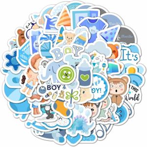 100 Autocollants Pour Garçons, Autocollants Pour Nouveau-Nés, Autocollants Pour Fenêtres, Autocollants De Scrapbooking Pour Garçons, Cadeaux De Douche Pour Garçons Autocollants Éléphant - Boy Stickers - Neuf