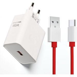 100W SUPERVOOC Chargeur pour OnePls Chargeur Rapide,avec Câble USB C 1M pour OnePus 13 13R 12 12R 11 11t 10 10Pro 9RT 5G 9 9Pro 8 7 Nord 4 3 2 N100 N200 5G - Neuf