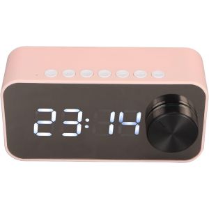 KALANKA-Radio-réveil avec Haut-Parleur Bluetooth, Double Alarme Numérique de Chevet avec Radio FM, Haut-Parleur intégré, Affichage de la Température, Diffusion Vocale, Prise en de - Neuf