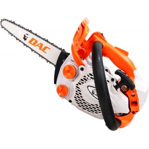 MEVRONISSHOP-RURIS Tron&ccedil;onneuse Thermique DAC 205RS, Moteur 2 Temps 1,5 CV TEZ, 25,4 cc, Guide 200 mm, Cha&icirc;ne 1/4-1.1 - D&eacute;marrage Easy Start, Outil L&eacute;ger et Pr&eacute;cis pour Sculpture et Bricolage - Neuf