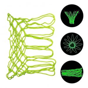 1pcs Filet De Basket-Ball Lumineux Panier De Basket-Ball Lumineux En Nylon Filet 12 Cercles Filet De Basket-Ball Lumineux De Taille Standard - Neuf