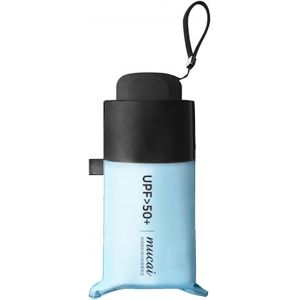 Parapluie R&eacute;sistant Aux Temp&ecirc;tes, Petit Parapluie De Poche, Coupe-Vent, Protection Uv, Ultra L&eacute;ger, Pliable, Robuste, Mini Parapluie Pour Homme, Femme, Enfant, Bleu - Neuf