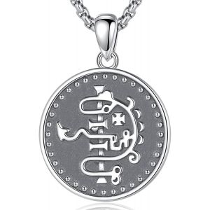 Kal-Eudora Noeud De La Trinité Loup Collier Femme Argent 925 Noeud Celtique Pendentif Claddagh Symbole Collier Bijoux Pour Femme Petite Amie Maman, Chaîne Noeud De La Trinité Pendentif, 18 Pouces - Neuf