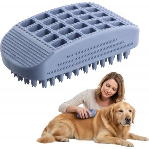 Jgd-Brosse De Bain Pour Animaux De Compagnie, Brosse De Douche &Agrave; Poils Doux Pour Chien Et Chat, &Eacute;trille De Bain Pour Masser Les Animaux, Enlever La Poussi&egrave;re, Desser - Neuf