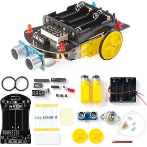 KALANKA-Kit d'&eacute;vitement d'obstacles &eacute;lectronique &agrave; ultrasons pour voiture, avec programmation d'affichage LED pour le soudage - Neuf