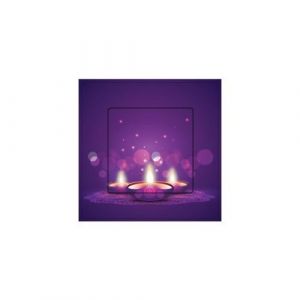 Bougie Diwali sticker autocollant interrupteur - Neuf