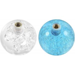 Poignée De Joystick Tête Sphérique Supérieure M6 Bleu/Transparent Facile À Installer Pour Pièce De Jeu D¿Arcade - Neuf