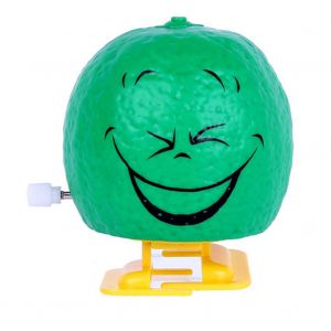 Mini jouets mignons pour enfants, fruits, emoticones adorables, modele mecanique (vert A) - Neuf