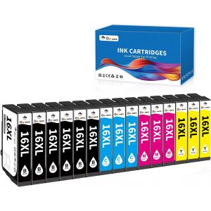 Lot de 15 Cartouche Encre 16XL Compatible pour Epson Cartouche 16XL Multipack pour Workforce WF-2760 WF-2630 WF-2660 WF-2510 WF-2750 WF-2540 WF-2530 WF-2650 WF-2010 WF-2520 - Neuf