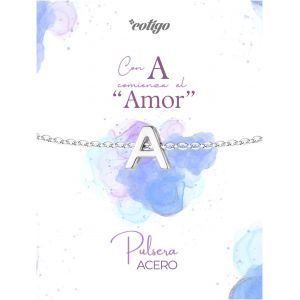 Eryi-- Bracelet Lettre Initiale A - Z En Acier Inoxydable Avec Fil Ciré, Bracelet Femme Ou Homme, Bracelet Coeur Avec Lettre Gravée, Cadeau Pour Mère, Fille, Amie, Petite Amie - Neuf