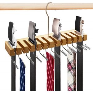 LETNERNY-Organisateur De Penderie, De Rangement Pour Cravates, Porte-Ceinture, Cintre, Porte-Cravates, Porte-Vêtements, Gain De Place, Cintre Pour Armoire - Neuf