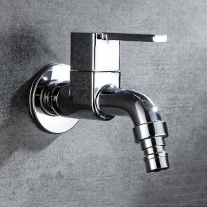 Robinet 2 pi&egrave;ces, robinet, salle de bain, lave-linge, robinet, piscine &agrave; vadrouille, robinet froid simple, montage mural - Neuf