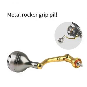 Canne &Agrave; P&ecirc;che En Alliage D'aluminium Culbuteur Bras Poign&eacute;e Moulinet Spinning Rotule Manivelle Pour L'eau De Mer En Plein Air Lac Rivi&egrave;re Poisson - Neuf