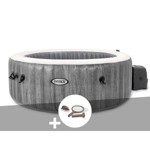 Kit spa gonflable Intex PureSpa Baltik rond Bulles 6 places + Kit d'entretien - Neuf