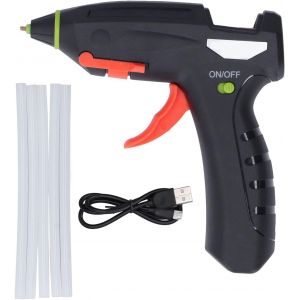 Chenquansarl-Pistolet À Colle, Pistolets À Colle C Pistolet À Colle Mini Kit De Thermofusible Rechargeable Usb Sans Fil Pistolets À Colle Avec 5 Bâtons Outils De Bricolage 3,7 V, Pistolets À Colle - Neuf