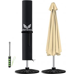 Housse Parasol Deporte, Housse De Protection En Tissu Oxford 600d, Couverture De Parasol &iquest;Imperm&eacute;able, Anti-Uv, Housse De Parasol Avec Tige - Neuf