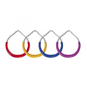 Anneaux De Balançoire En Métal - Anneau De Gymnastique Extérieur, Anneau De Singe, Anneau D'escalade Et Anneau D'obstacle (Couleur Aléatoire) - Neuf