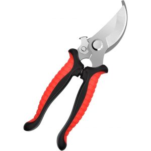 LETNERNY-S&eacute;cateurs De Jardin &Agrave; Lame Franche, 19 Cm S&eacute;cateur Professionnel Pour Branches Et Brindilles, Cisailles &Agrave; Fleurs, Lame En Acier Inoxydable Sk5, Avec Protecteur De S&eacute;curit&eacute; - Neuf