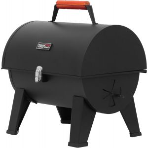 Checarzhn--No1-Barbecue Portable Au Charbon De Bois, Barbecue De Camping Pour Jardin, Pique-Nique, Barbecue De Table À Charbon, Barbecue Pliable Avec Fermeture À Pression Et Poignée En Bois, Noir - Neuf