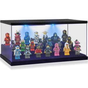 Sansh-Boîte De Rangement Pour Blocs De Construction Xl, Présentoir De Figurines En Acrylique, Boîte D'affichage De Poupées, Noir, 26,5x15,5x13,5 Cm, Aucun Assemblage Requis - Neuf