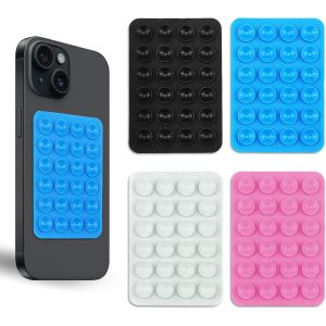 Kalanka-4 Pièces Ventouse Téléphone Portable, Silicone Support Telephone Ventouse, Silicone Ventouse Telephone, Ventouse Autocollante Pour Tous Modèles - Neuf