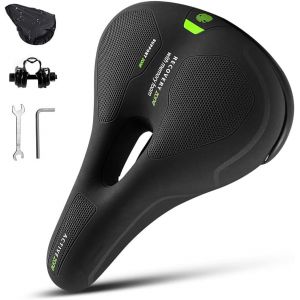 Selle De Vélo Pour Homme Et Femme,Confortable,Selle De Trekking,Vtt,Selle De Vélo Avec Réflecteur,Protection Contre La Pluie,Creuse,Selle De Trekking Pour Vélo Électrique,Vélo De Randonnée - Neuf