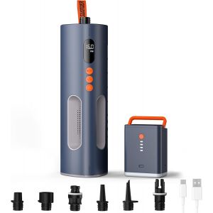 Acdsgd-Seafalcon Pompe &Agrave; Pagaie, Pompe &Agrave; Air &Eacute;lectrique Rechargeable 3 En 1 Avec Batterie Amovible, Pompe Portable Pour Paddleboard, Kayak, Gonflables, Bateaux - Neuf