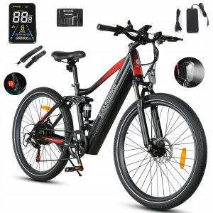 Samebike Xd26-Ii Vae - Velo Electrique - Roues De 26 Pouces - Moteur 250w - 48v 15ah - Velo Ville &Eacute;lectrique 110km，Noir - Neuf