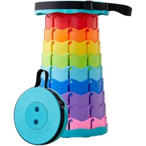 Chaise Pliante Portable, Chaise De Camping T&eacute;lescopique Avec Motifs D&eacute;coratifs, Ultra L&eacute;g&egrave;re 940 G, Robuste Et Facile &Agrave; Transporter - Neuf