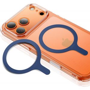 TRAHOO-Anneaux Magn&eacute;tique pour MagSafe, Lot de 2 Universels 360 Kit Conversion de Charge Magn&eacute;tique sans Fil, pour iPhone Air/17/16/16e/15/14/13/12, Google Pixel 10, Galaxy S24/S23/S22 et plus,Bleu f - Neuf