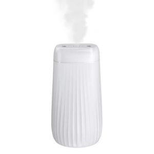 Humidificateur &agrave; brume fine 1000 ml avec double buse, veilleuse, silencieux, diffuseur d'huiles essentielles, arr&ecirc;t automatique, LED, alimentation USB, id&eacute;al pour la chambre &agrave; coucher. - Neuf