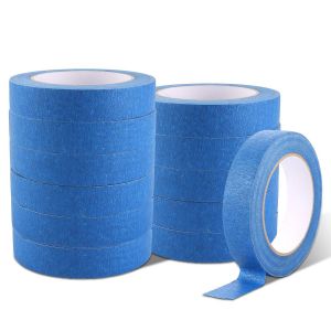 Masking Master Lot De 12 Rouleaux De Ruban Crépon (24 Mm X 50 M) Pour Travaux De Peinture,Peinture,Décoration Et Rénovation - Neuf