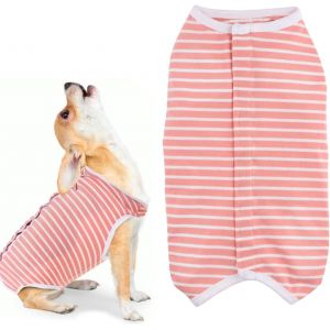 Combinaison De R&eacute;cup&eacute;ration Pour Chiens Et Chat Anti-L&eacute;chage Body Post Operatoire Pour Chien Alternative Collier &Eacute;lectronique &Agrave; C&ocirc;ne Body Pour Chien Apr&egrave;s Op&eacute;ration Castration (Rose, S) - Neuf