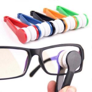 12 pcs mini lunettes de soleil lunettes microfibre lunettes nettoyant brosse douce outil de nettoyage mini lunettes en microfibre lunettes nettoyant clip de nettoyage (rand - Neuf