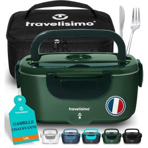 Gamelle Chauffante 80w Lunch Box Chauffante 1,5l Chauffe Plat Voiture 3 En 1 220v 24v 12v, Gamelle Chauffante Allume Cigare, Acier Inoxydable, Boite Chauffante Repas Pour Voyage Et Bureau - Neuf