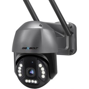 4K Wifi Caméra De Surveillance Extérieure Avec Poe, 8Mp Cctv Camera Ip Avec Détection Humaine/Véhicule Vision Nocturne Couleur Suivi Automatique Position Garde Ip66 Étanche [2.4&5Ghz] - Neuf