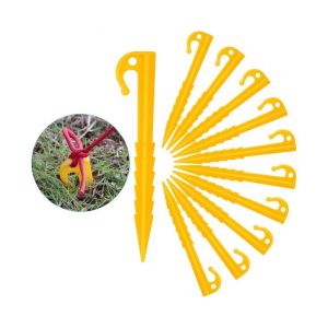 30 Piquets De Tente En Spirale En Plastique Durable - Parfaits Pour Le Camping, Les Pique-Niques Et L'ext&eacute;rieur - Faciles &Agrave; Installer Et &Agrave; Retirer - Lot De 30 - Neuf